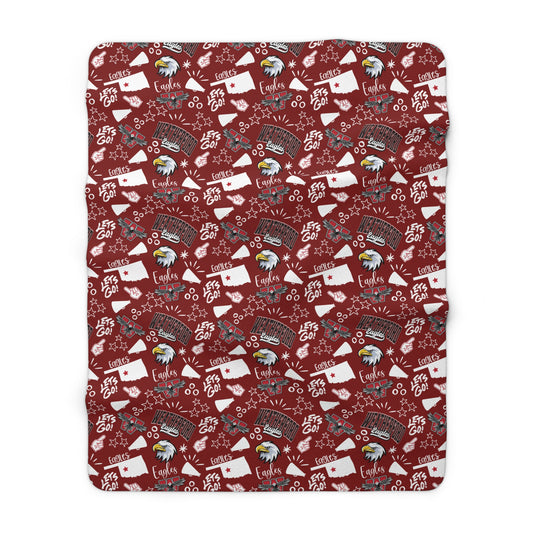 Weatherford Eagles Sherpa Fleece Blanket