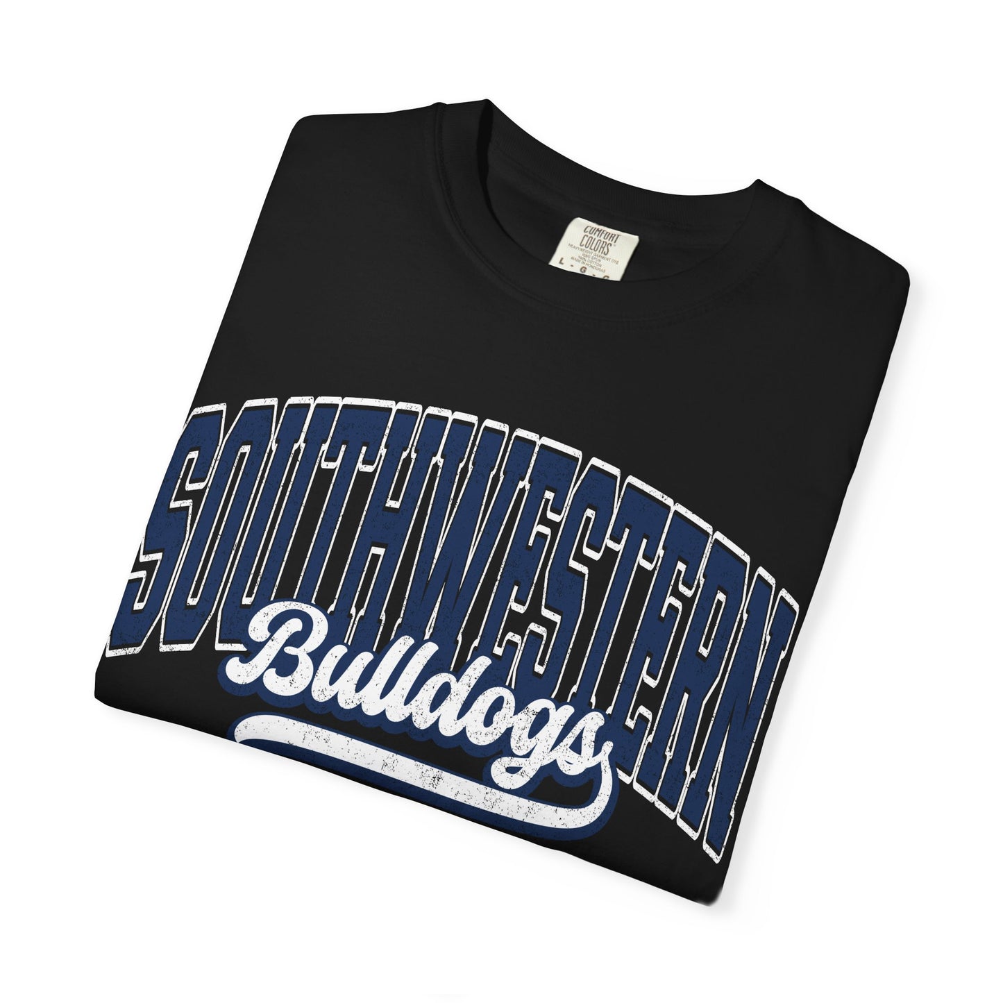 Retro comfort colors tee bulldogs