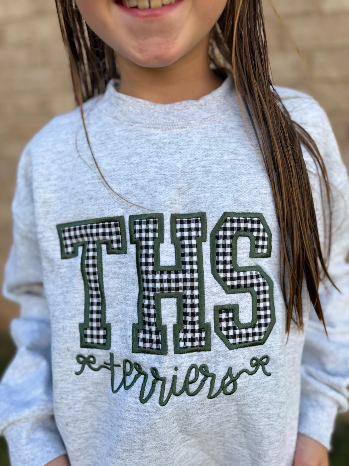 Youth THS embroidered Crewneck