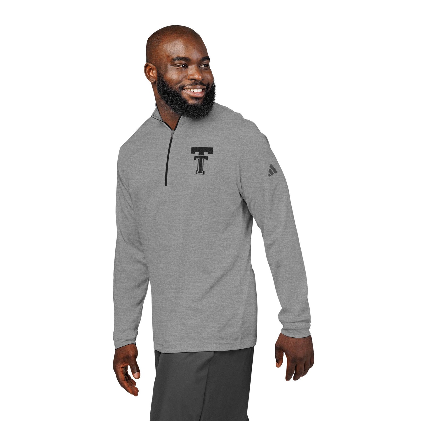 adidas® Quarter-Zip Pullover (Embroidery) Thomas Terriers