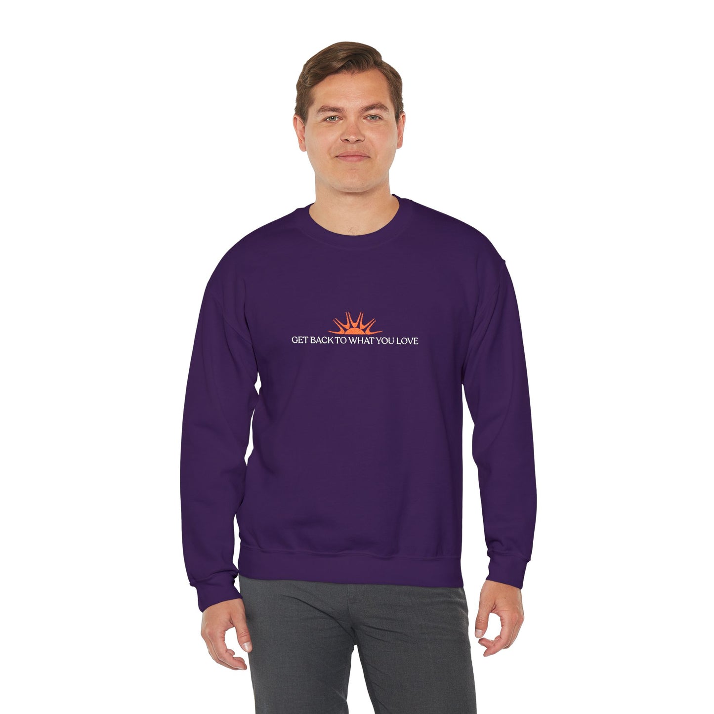 Embroidered Classic Get Back to What You Love TheraWest Crewneck