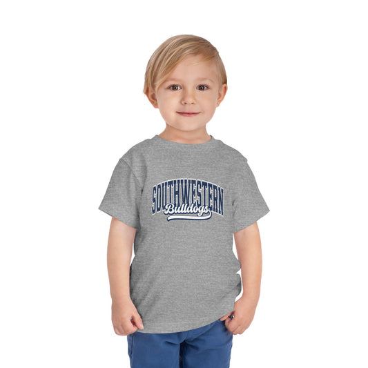 Retro Toddler Tee bulldogs