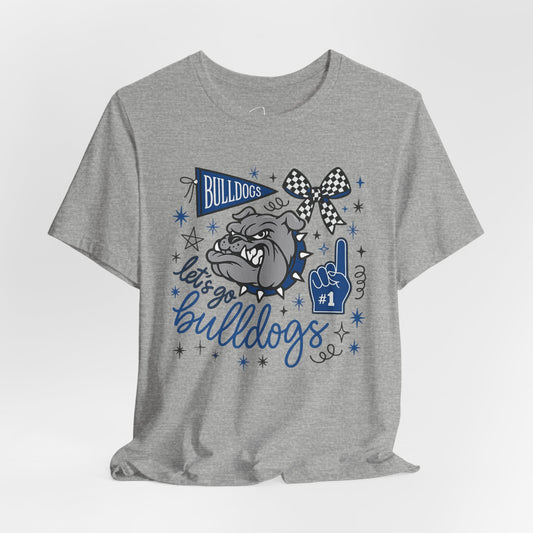 Lets Go Bulldogs Bella Canvas Tee