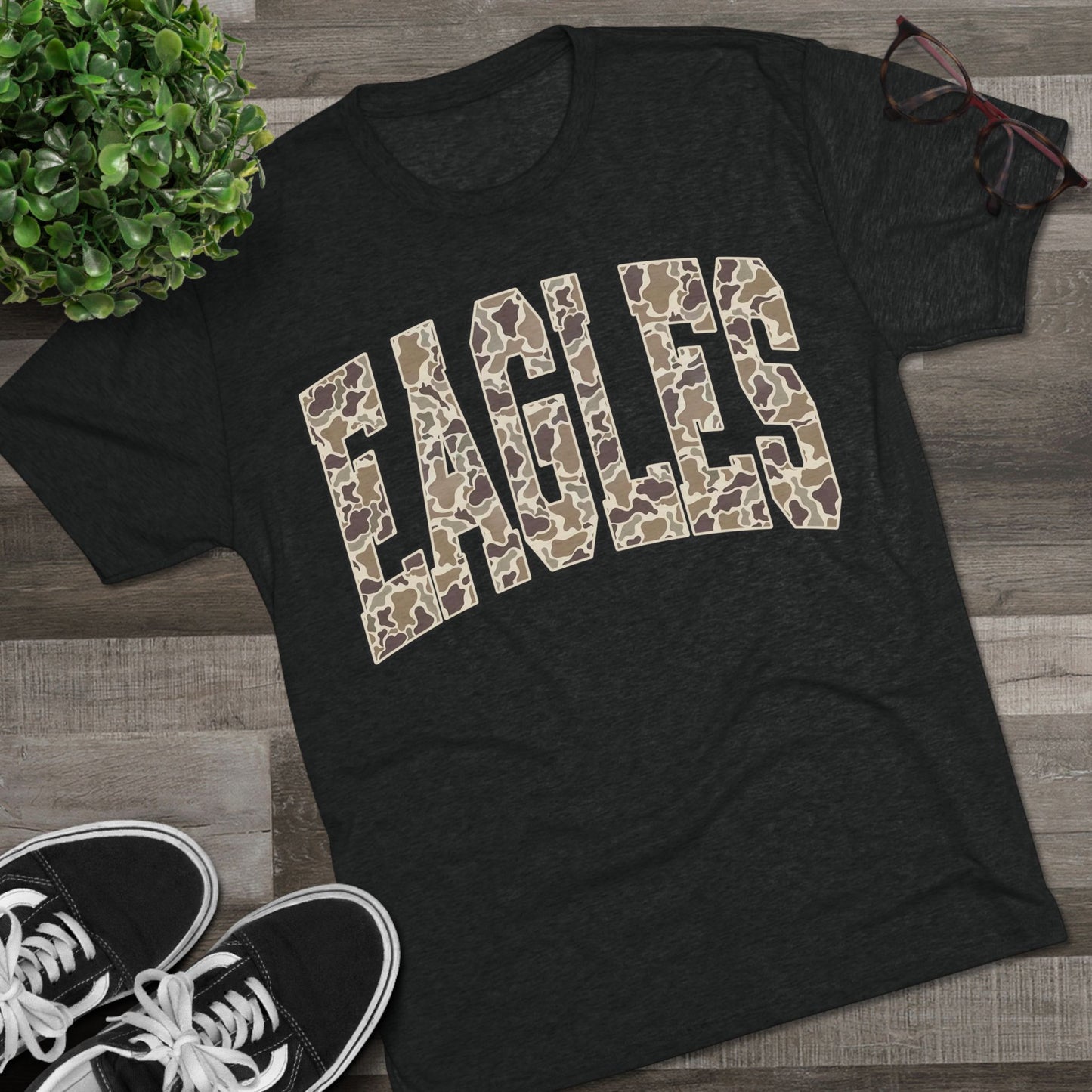 Eagles Camo Triblend Tee