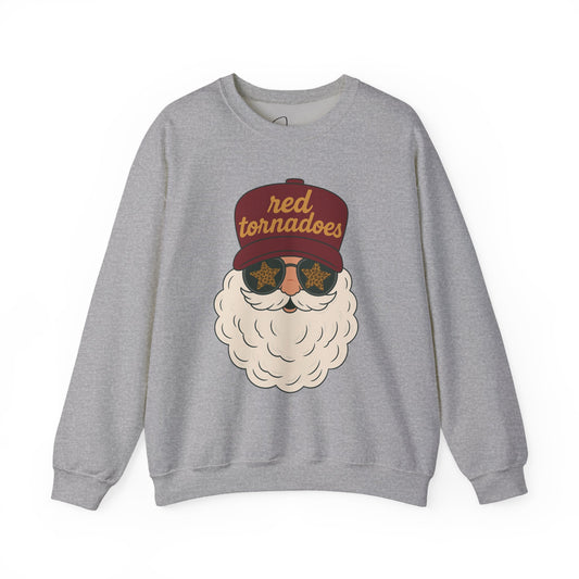 Red Tornadoes Santa Crewneck