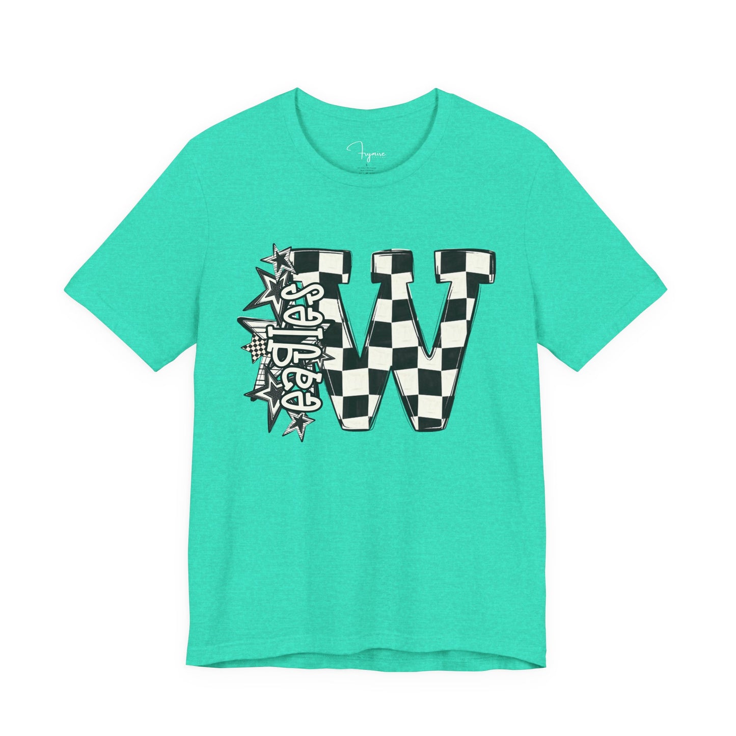 Checkered Weatherford Eagles Bella Canvas Tee
