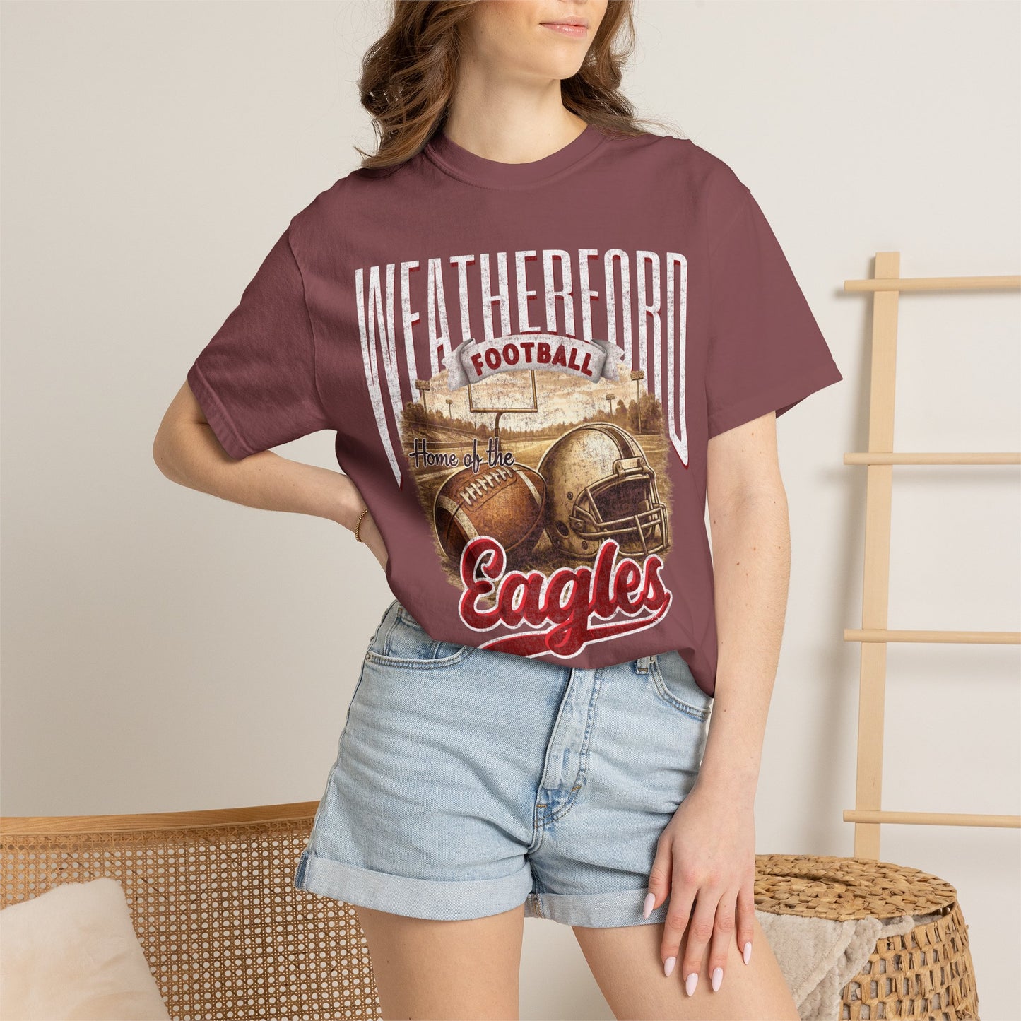 Weatherford Eagles Retro Comfort Colors Tee