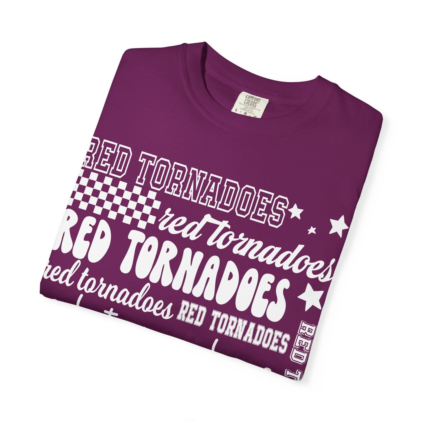 Red Tornadoes Repeated Comfort Colors Tee