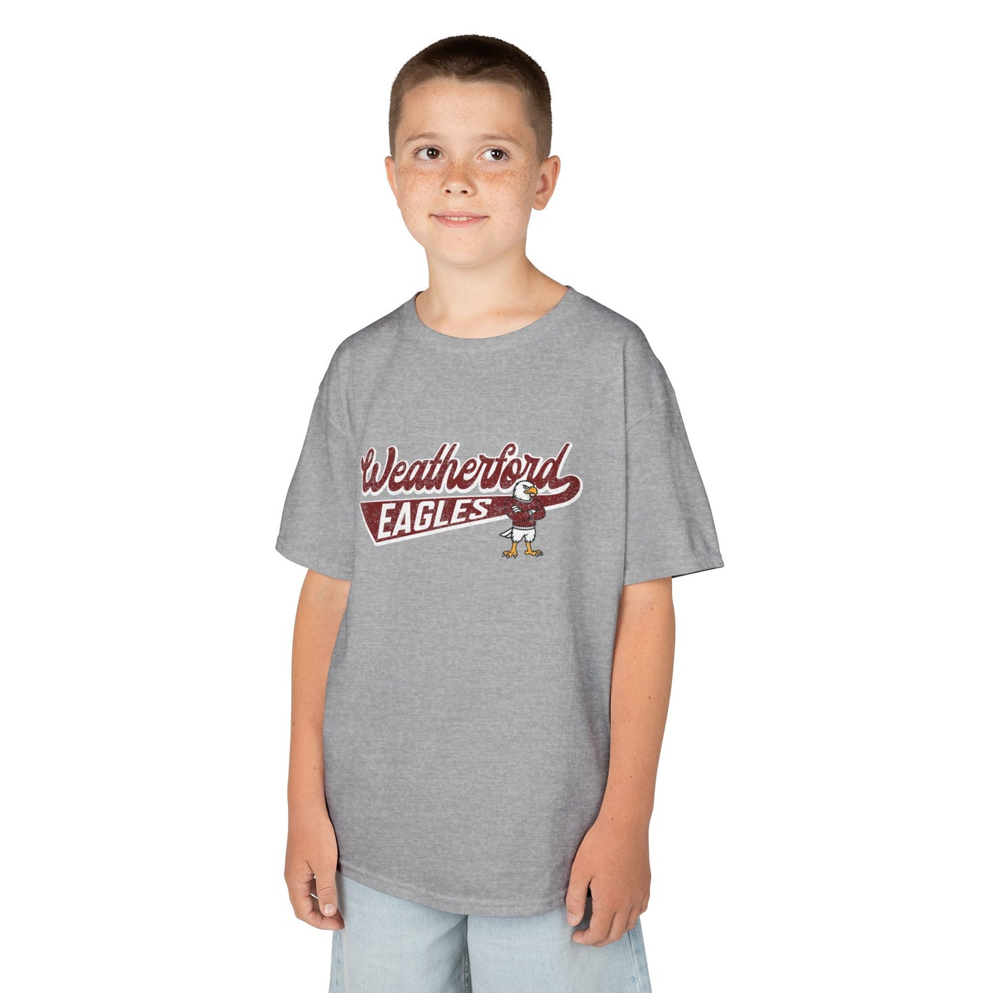 Youth Weatherford Eagles w/ Mascot Heavy Cotton™ Tee