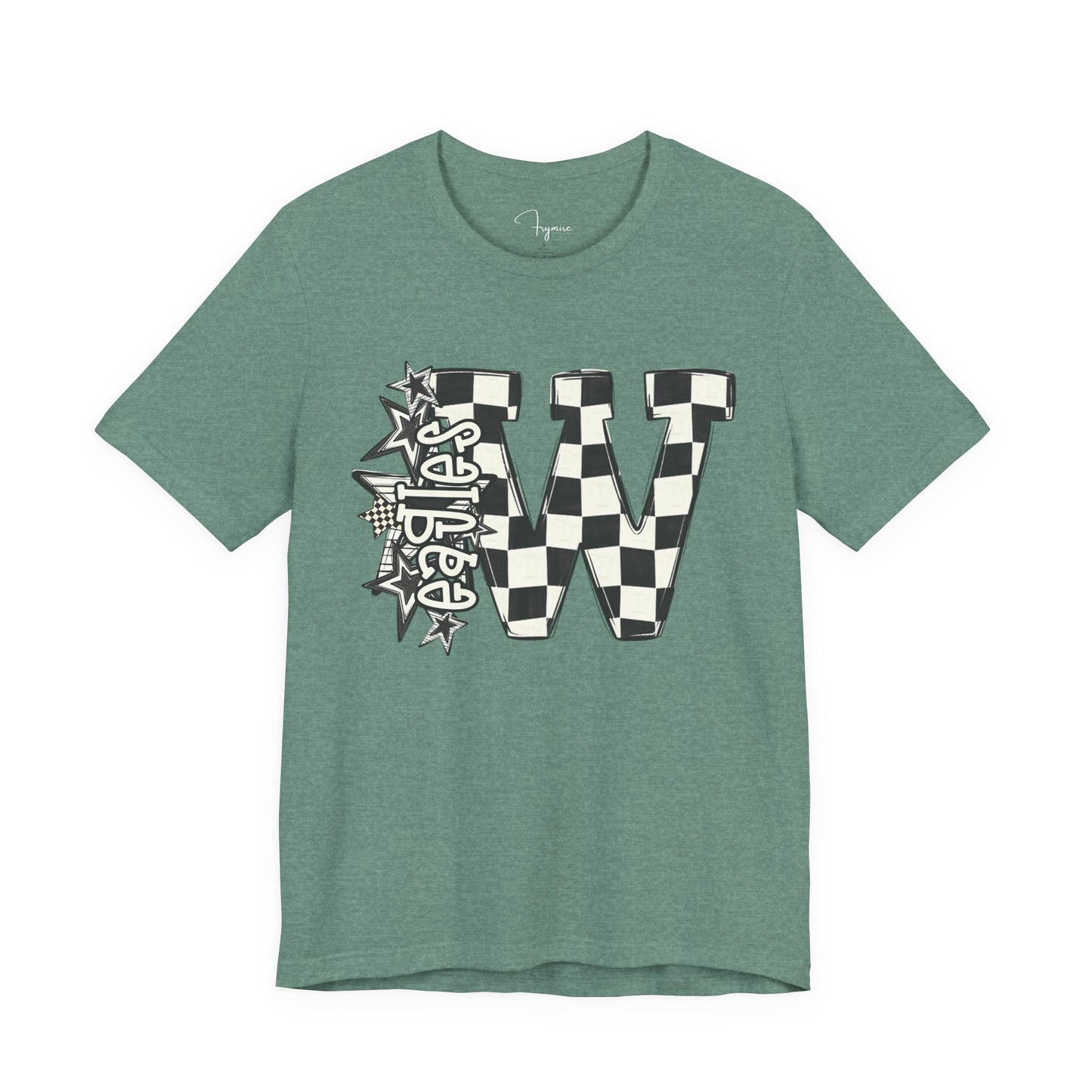 Checkered Weatherford Eagles Bella Canvas Tee