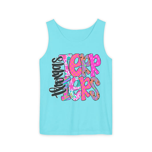 Thomas Terrier Stacked Tank Top Comfort Colors