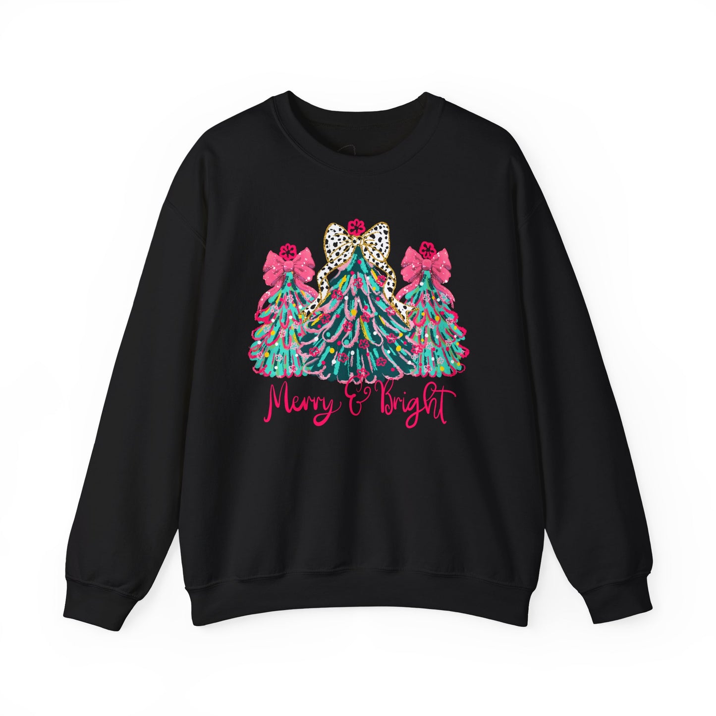Merry and Bright Heavy Blend™ Crewneck Sweatshirt