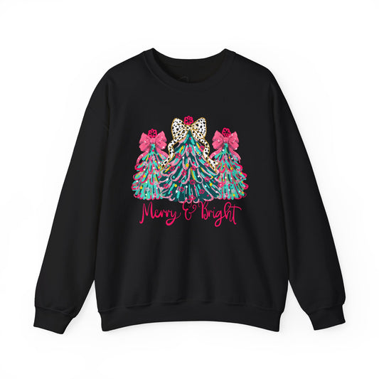 Merry and Bright Heavy Blend™ Crewneck Sweatshirt