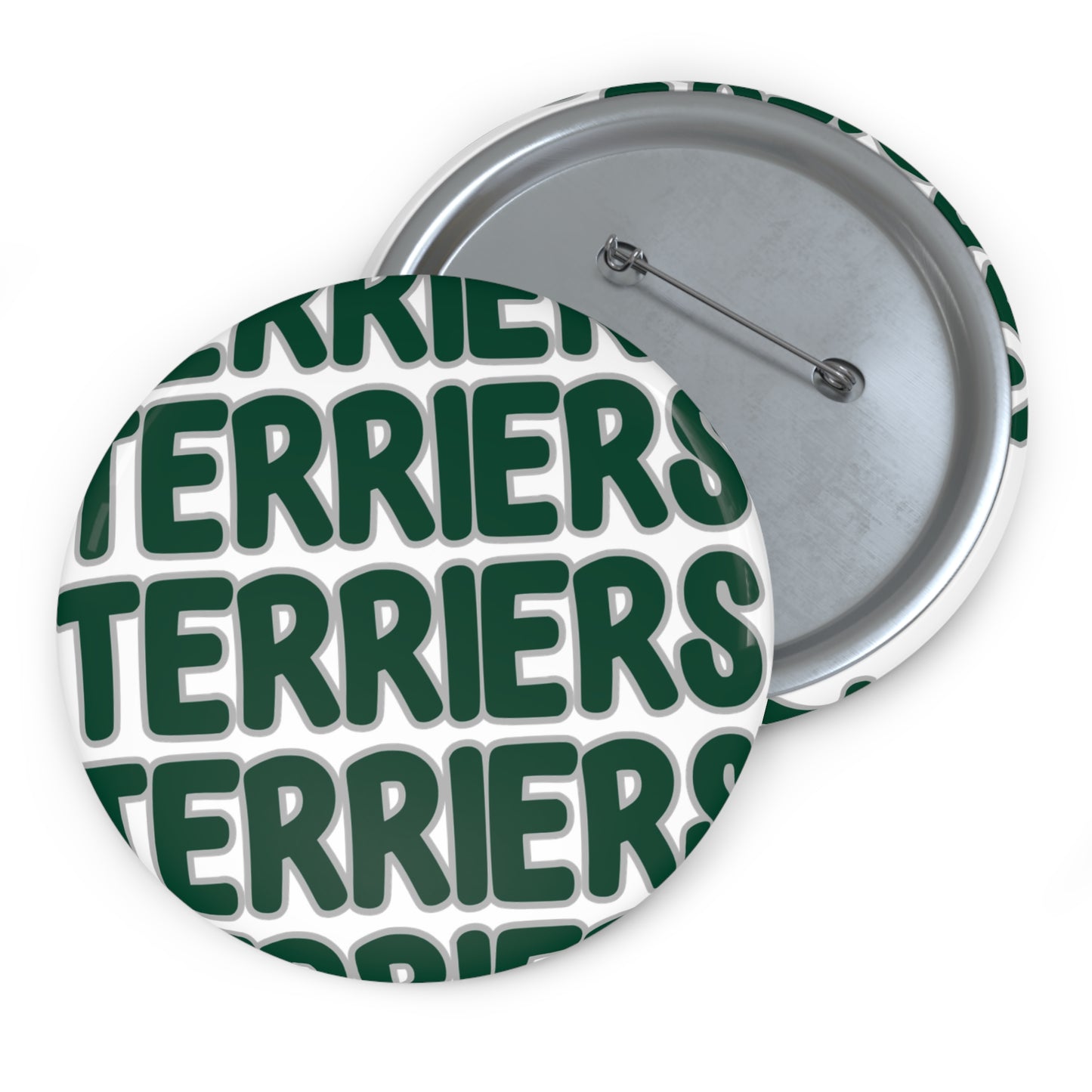Terriers Custom Spirit Button 3 sizes