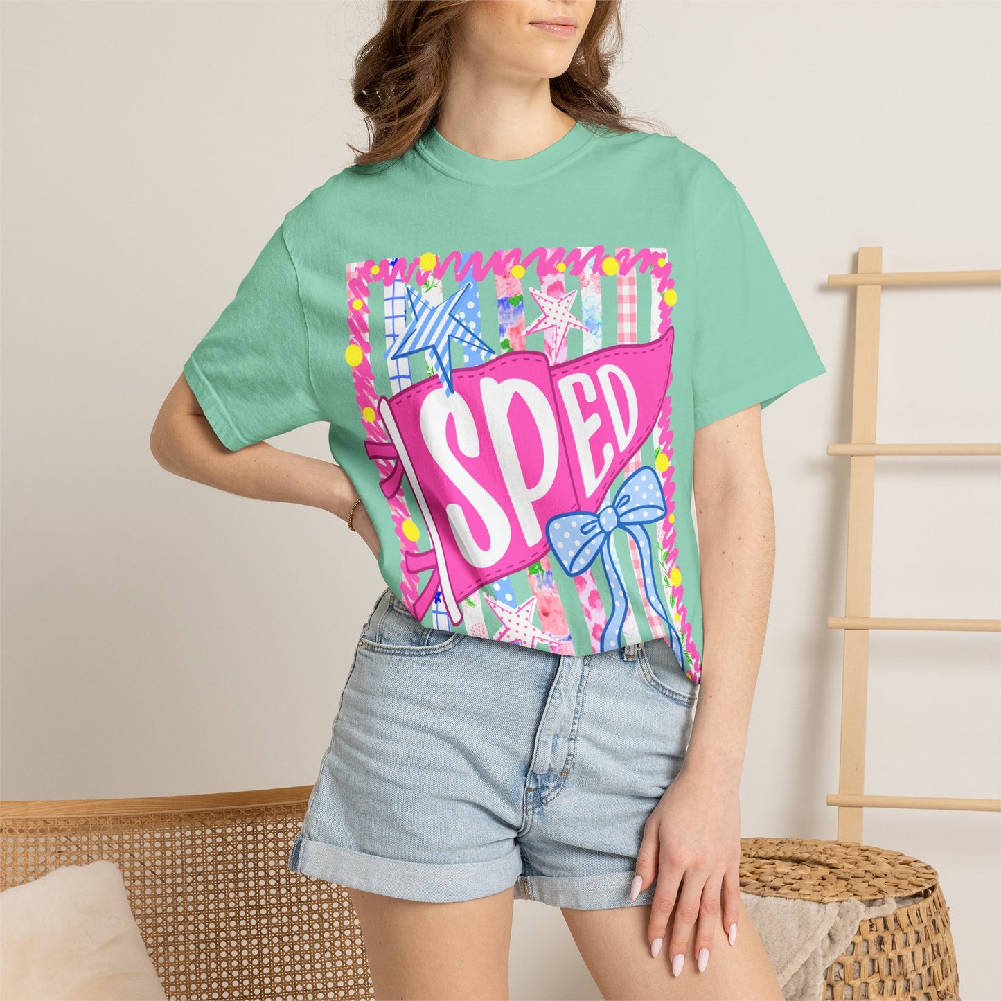 SPED Pennant Flag Stripes Comfort Colors
