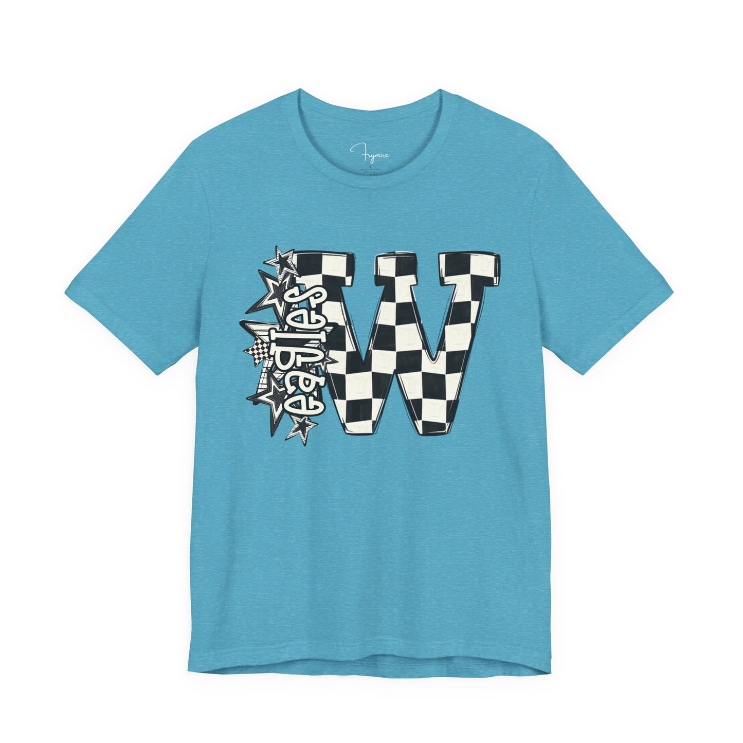 Checkered Weatherford Eagles Bella Canvas Tee