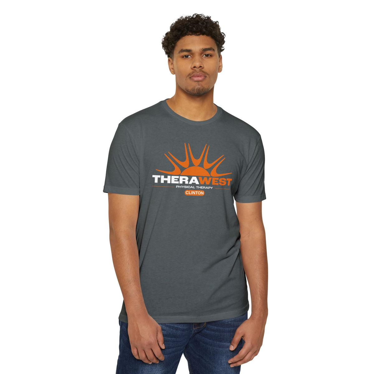 TheraWest Centered Location Unisex CVC Jersey T-shirt