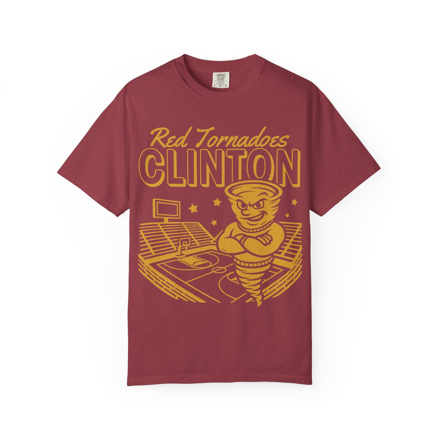 Clinton Red Tornadoes Basketball Tee