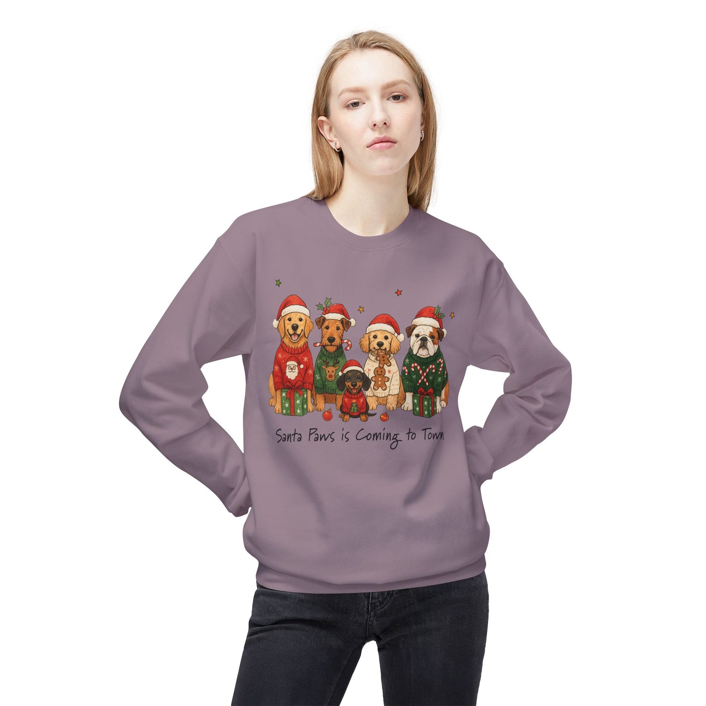 Santa Paws is Coming to Town Crewneck