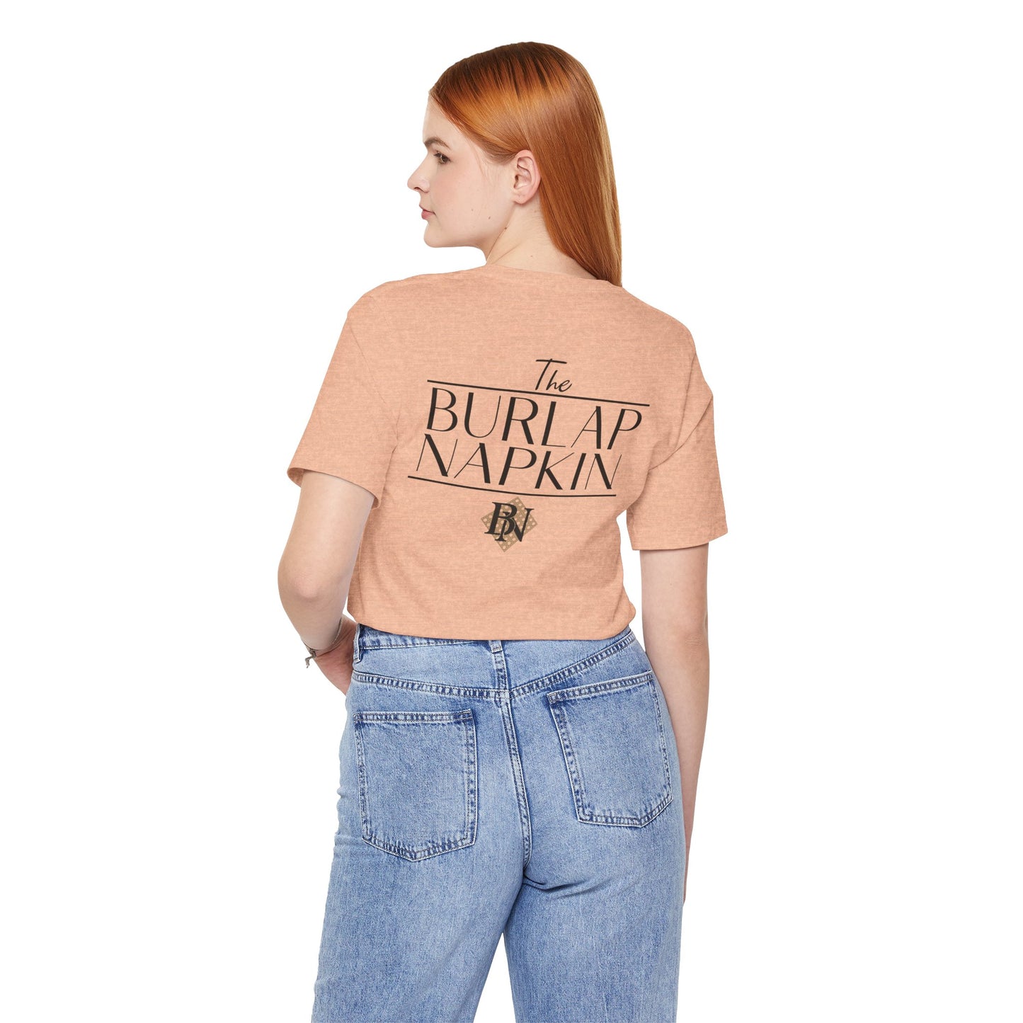 Burlap Napkin Black Logo