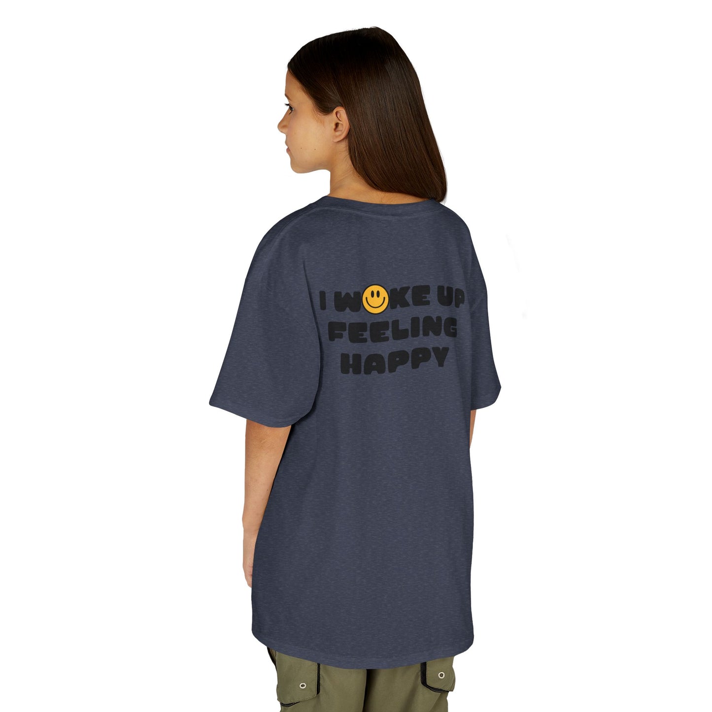 Youth I Woke Up Feeling Happy Front Back Tee