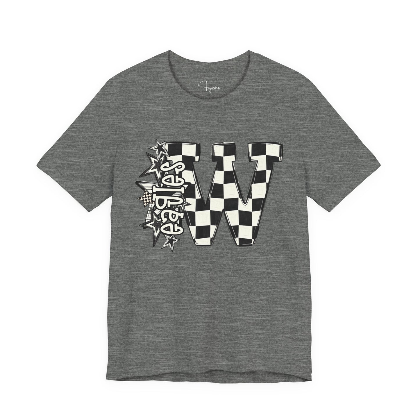 Checkered Weatherford Eagles Bella Canvas Tee