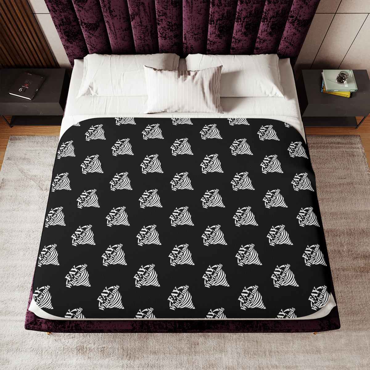 Fay Whirlwinds Sherpa Blanket