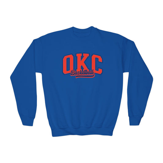 Youth OKC Basketball Crewneck