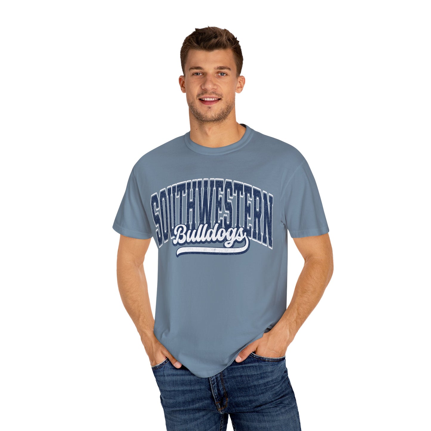 Retro comfort colors tee bulldogs