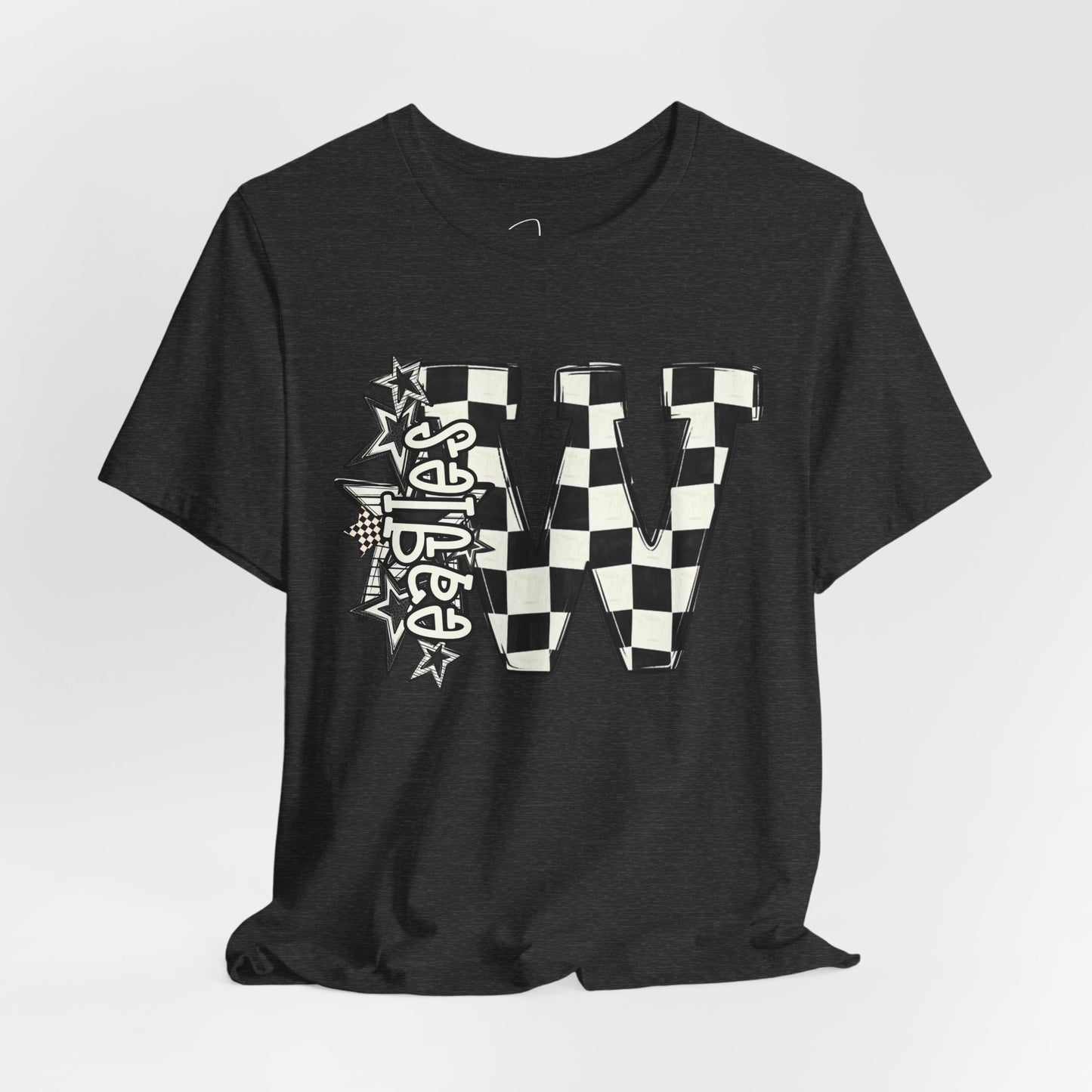 Checkered Weatherford Eagles Bella Canvas Tee