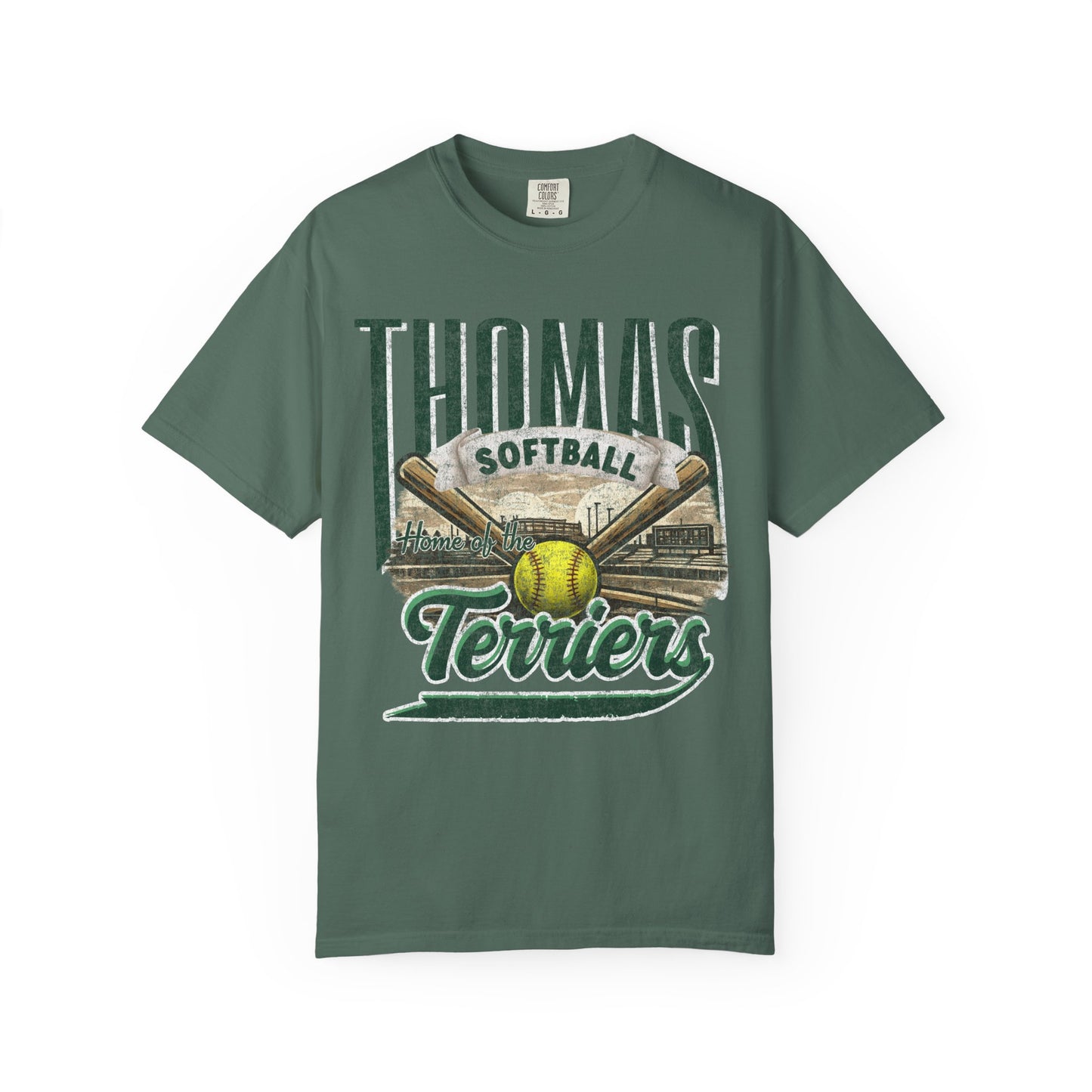 Thomas Terriers Softball Retro Comfort Colors