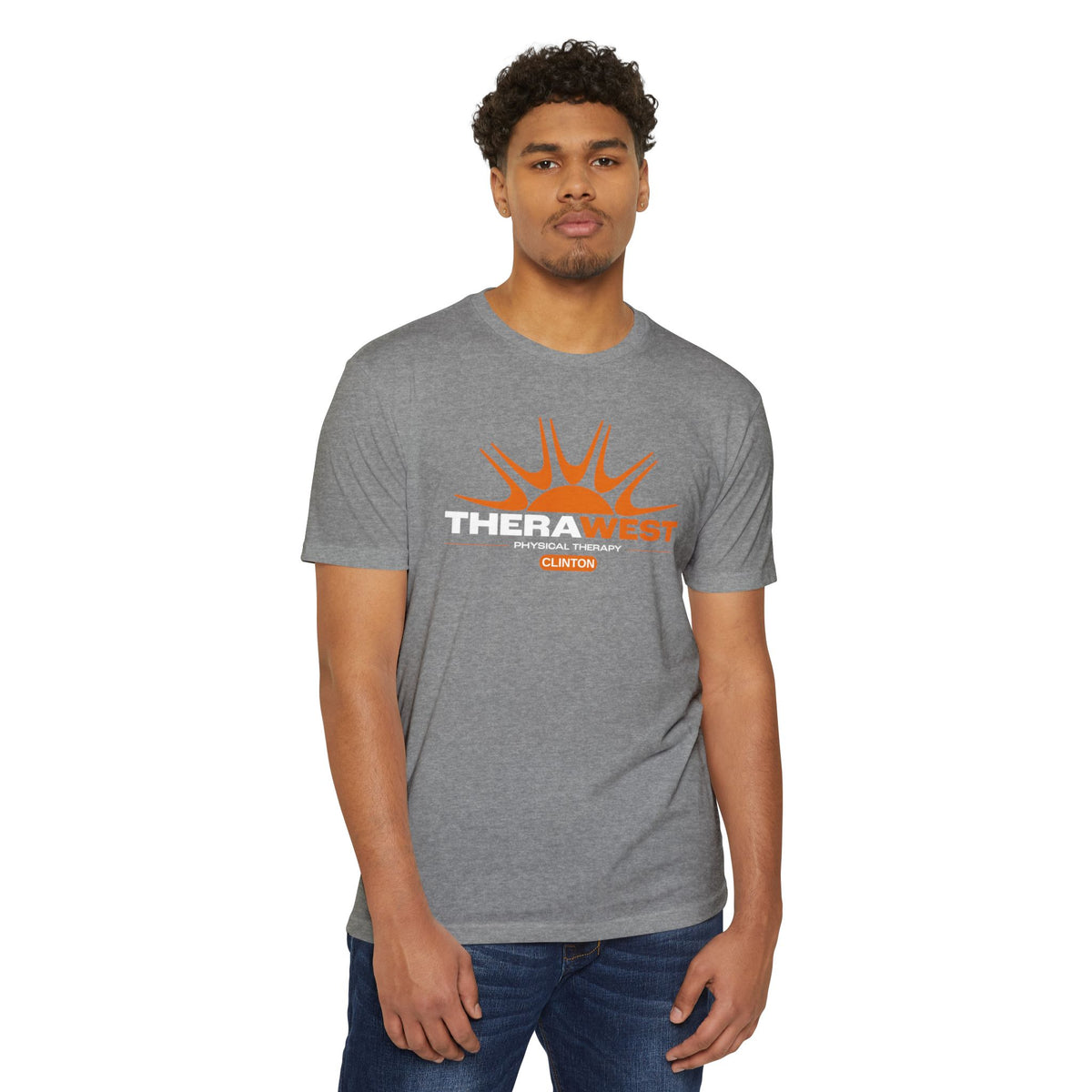 TheraWest Centered Location Unisex CVC Jersey T-shirt