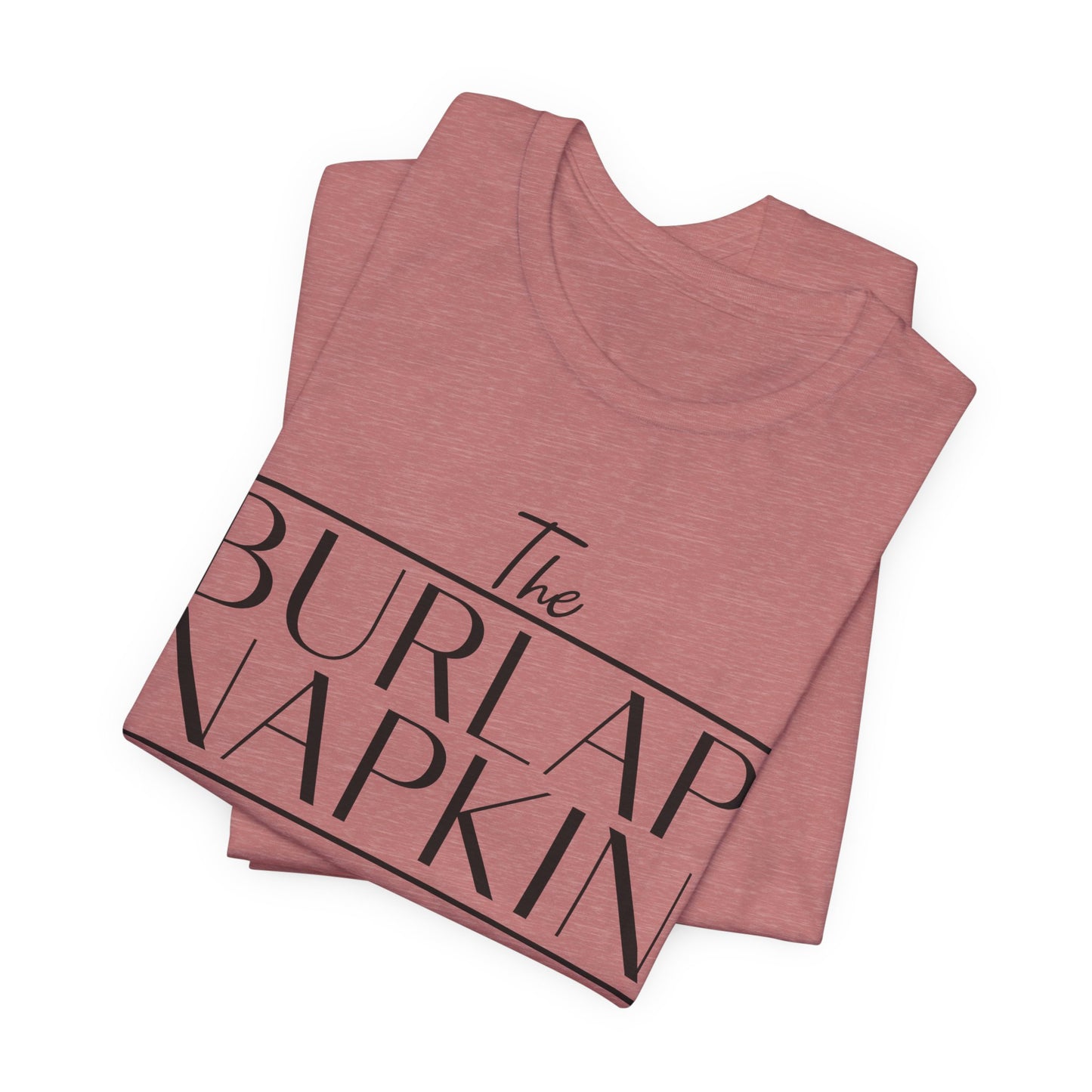 Burlap Napkin Front Only Bella Canvas