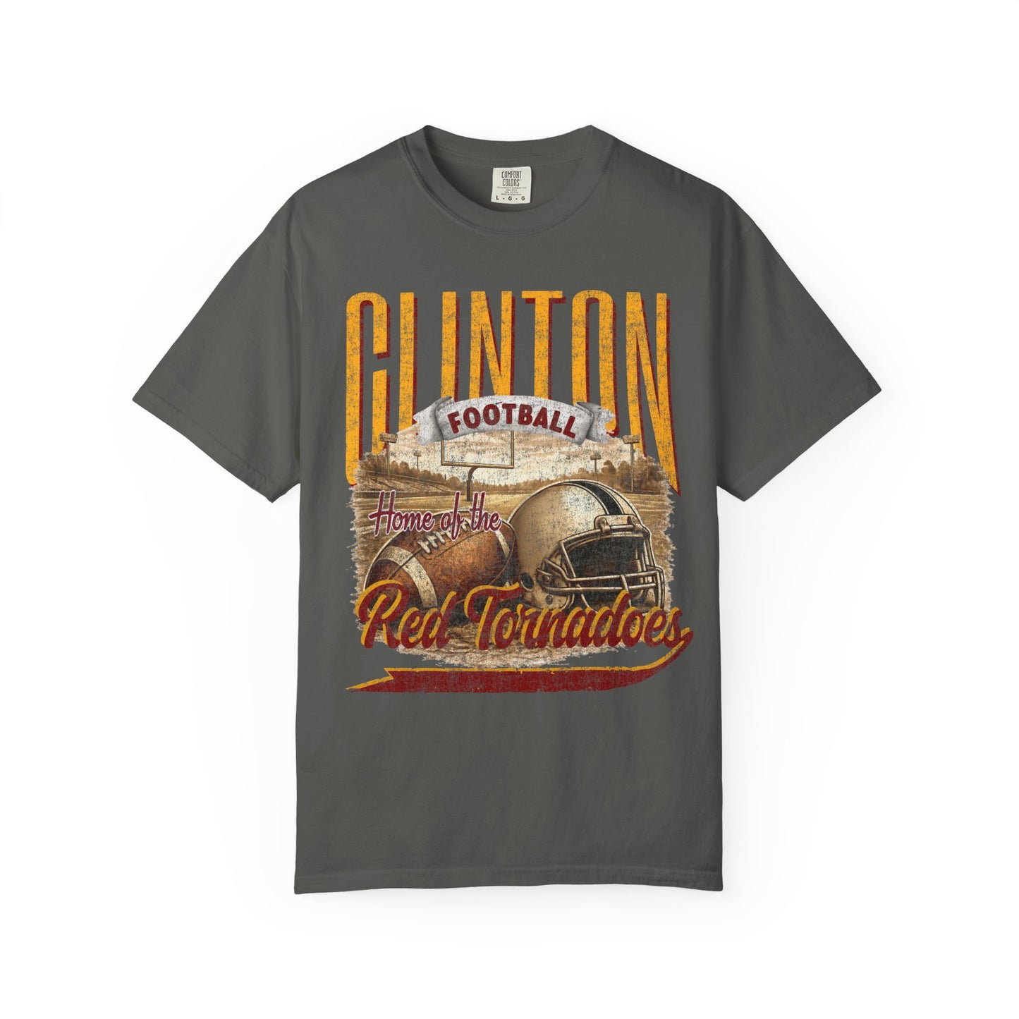 Clinton Football Comfort Colors Tee
