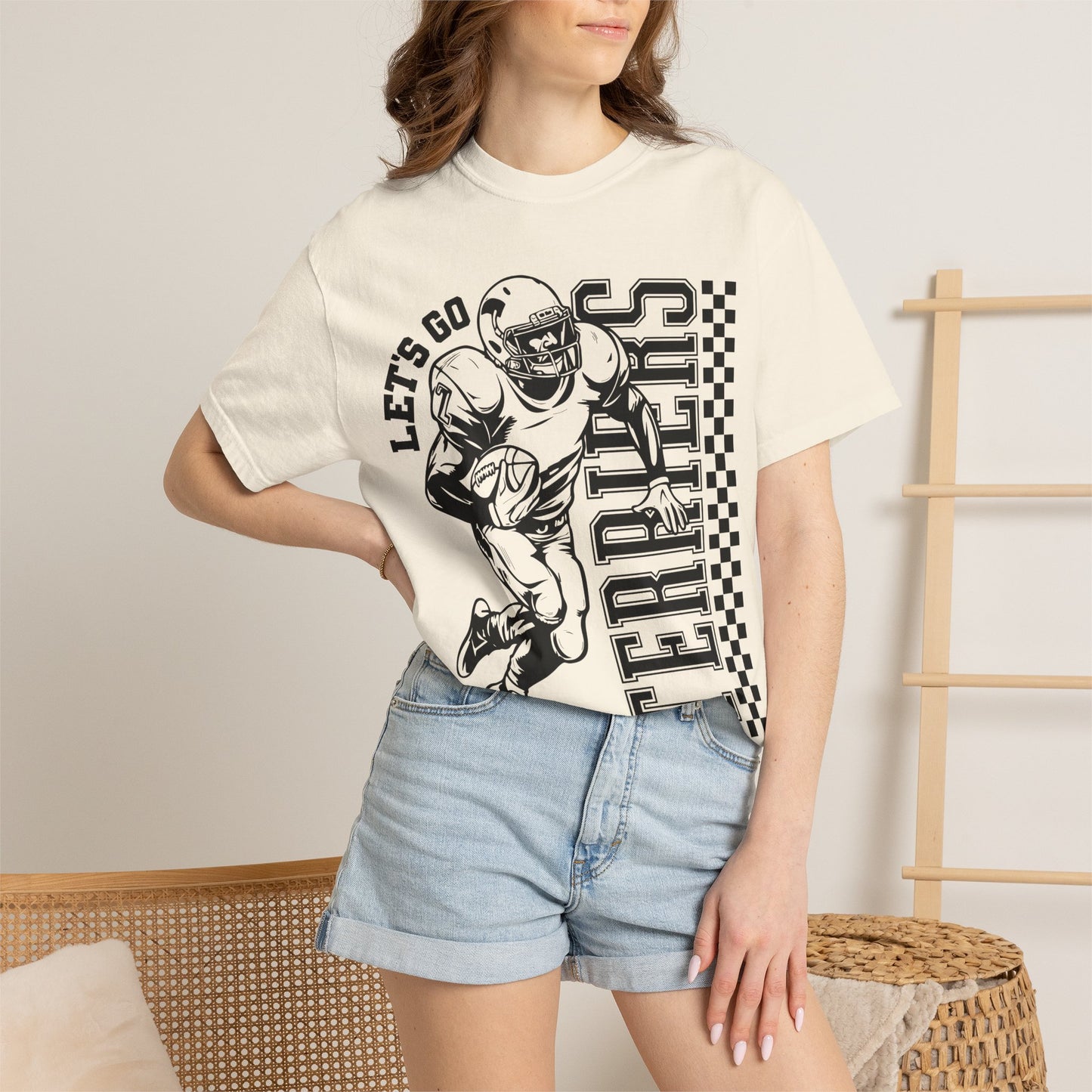 Lets go Terriers Football Comfort Colors Tee
