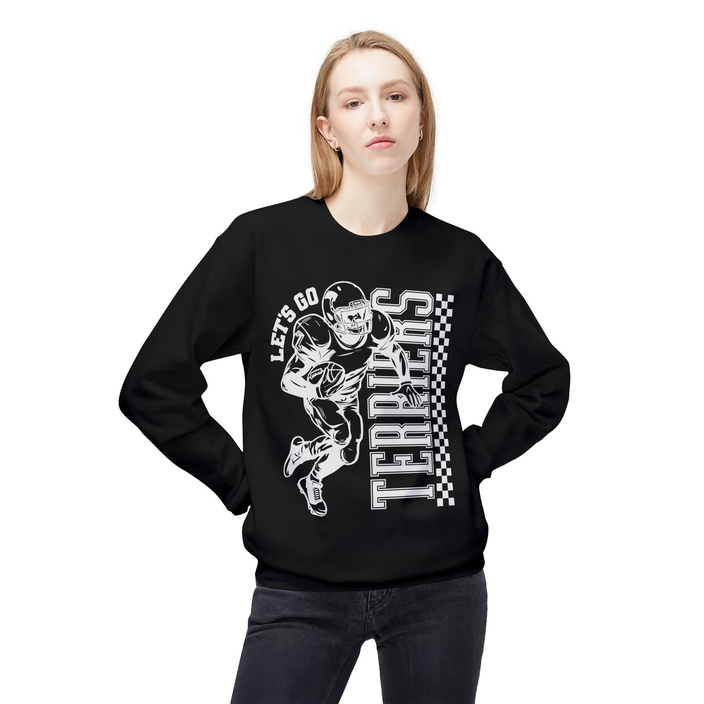 Terriers Football Lets Go Softstyle Crewneck