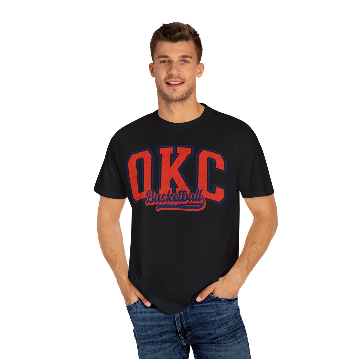 Retro comfort colors tee OKC