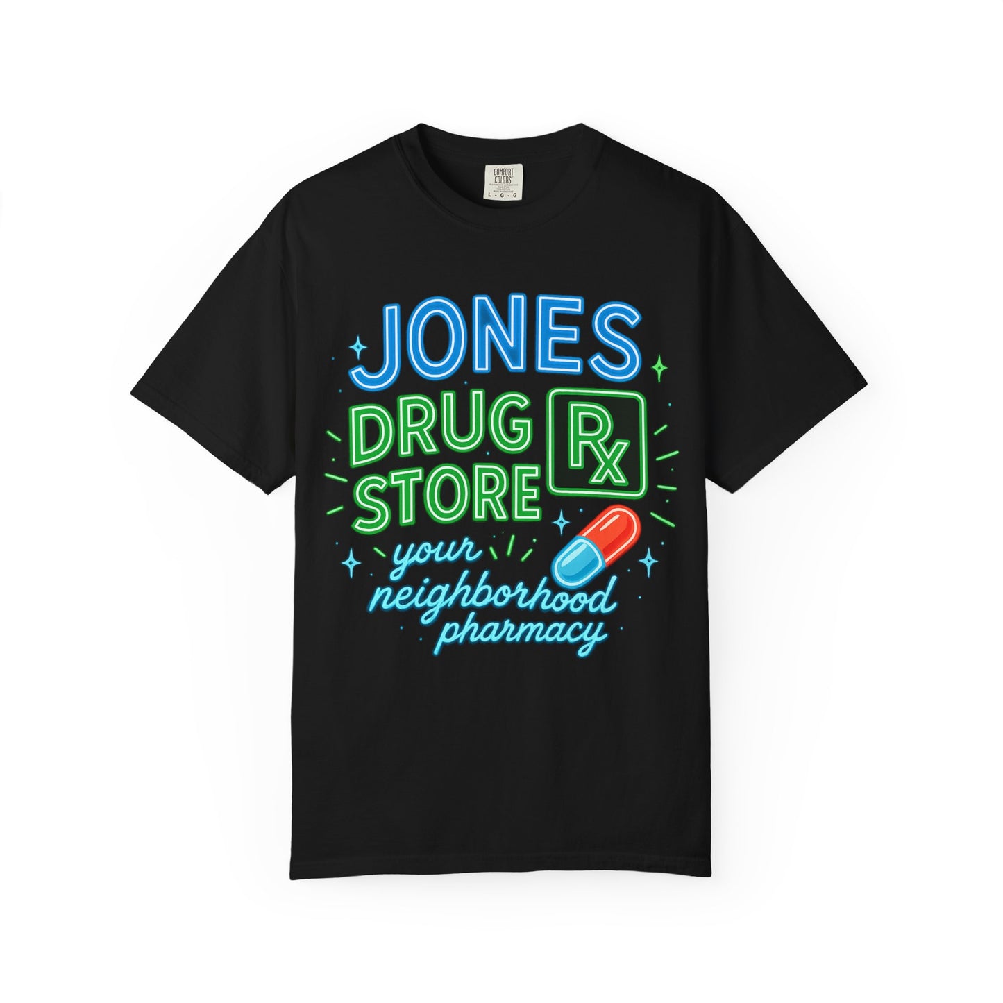 Jones Drug Store Neon Comfort Colors