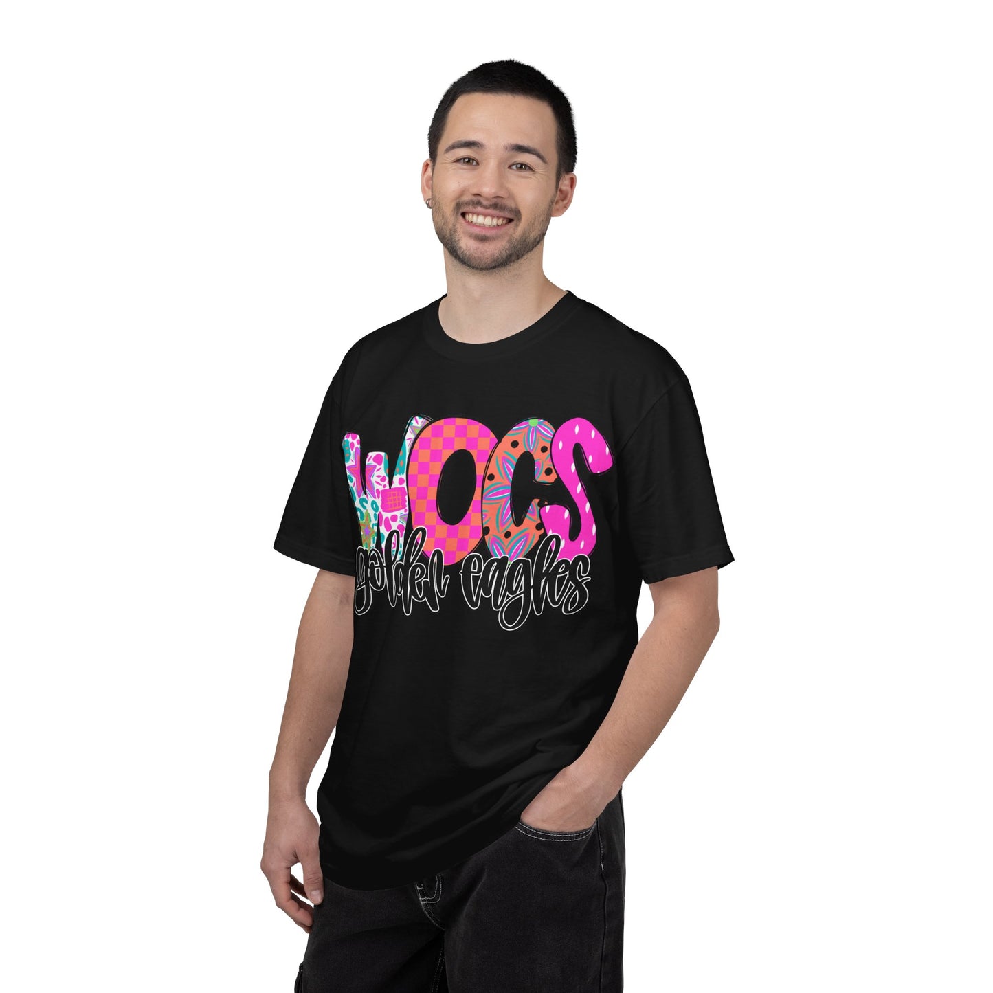 WOCS Golden Eagles Script comfort colors tee