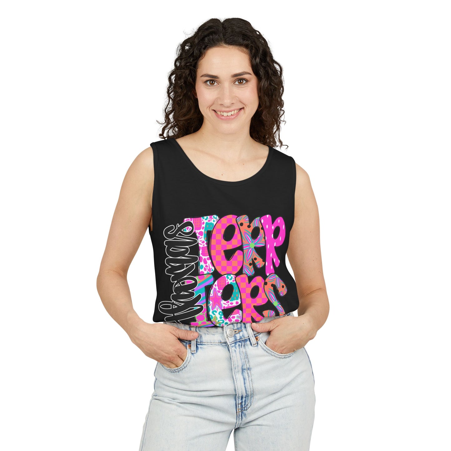 Thomas Terrier Stacked Tank Top Comfort Colors