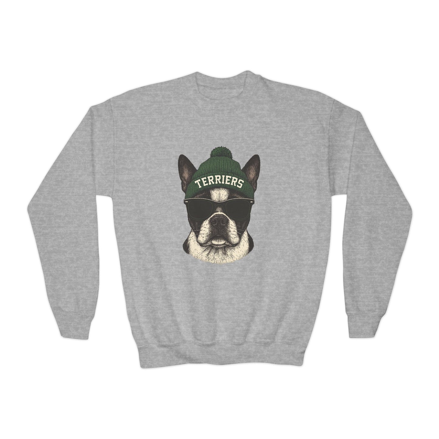 Youth terrier w/ beanie crewneck