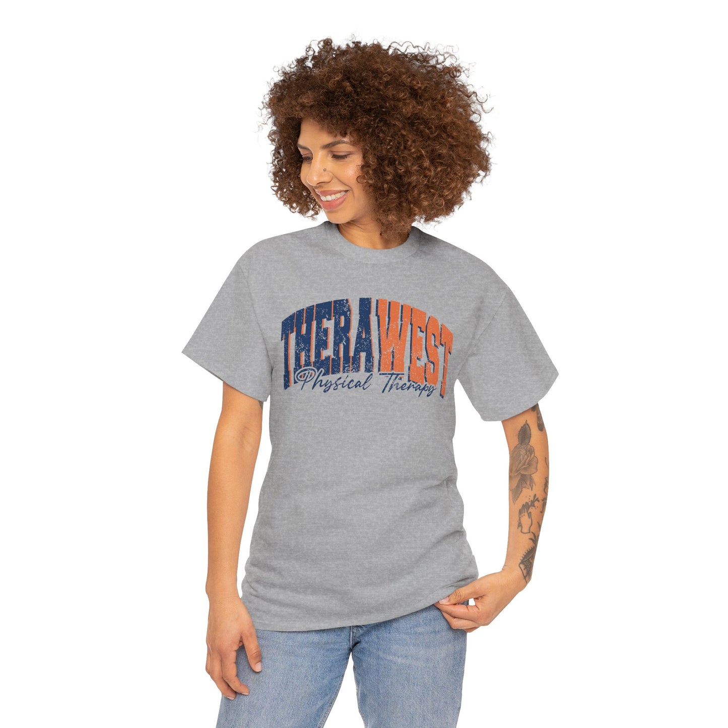 TheraWest Varsity Style Grunge Look Gildan Tee