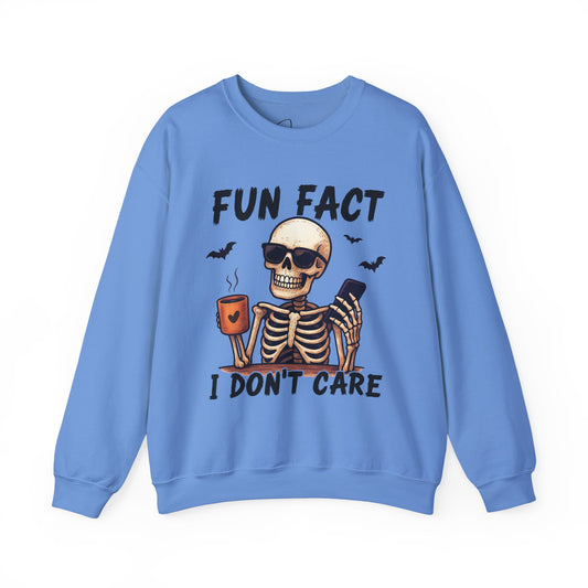 Fun Fact I Don’t Care Crewneck Sweatshirt