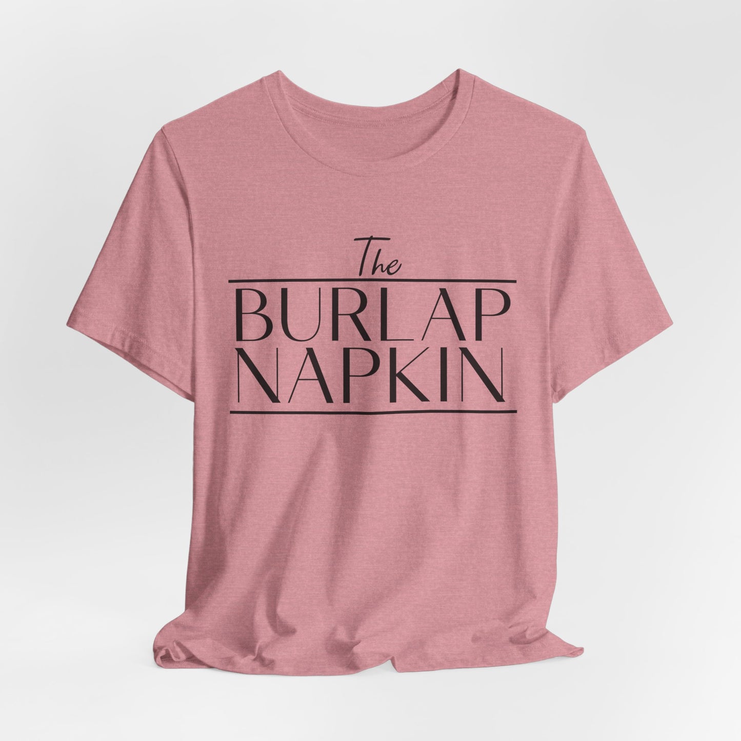 Burlap Napkin Front Only Bella Canvas