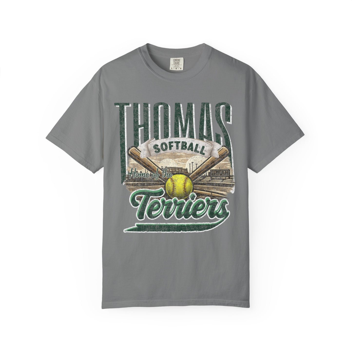 Thomas Terriers Softball Retro Comfort Colors