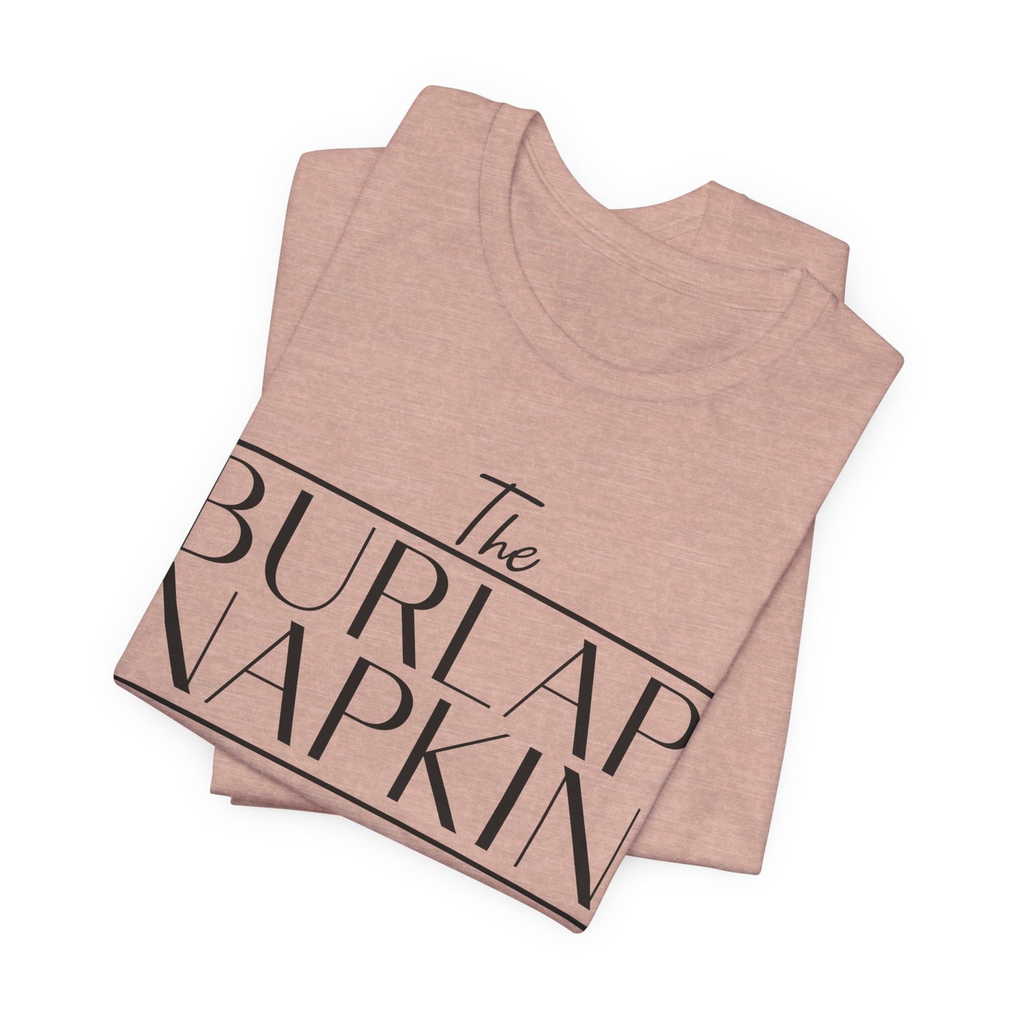 Burlap Napkin Front Only Bella Canvas