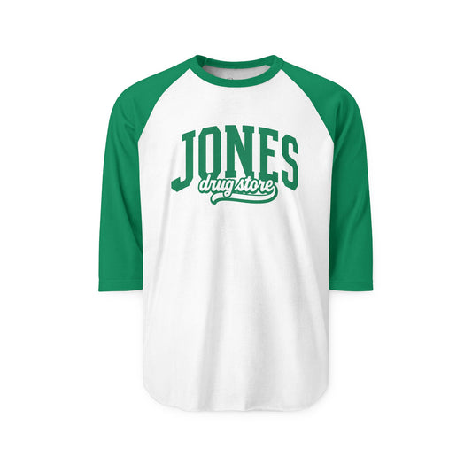 Unisex Three-Quarter Sleeve Raglan Shirt Jones Drug Store