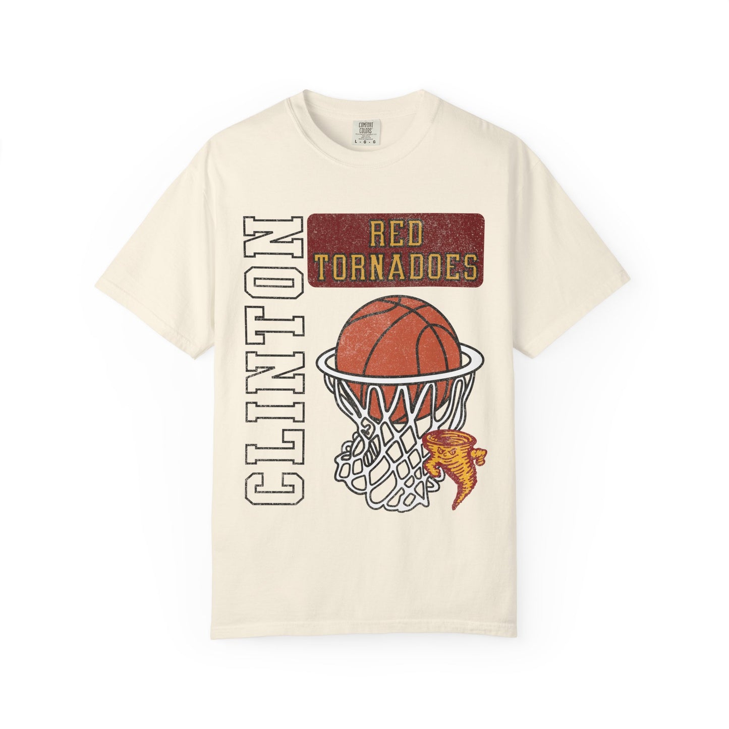 Clinton Old School Style Basketball Tee Comfort Colors