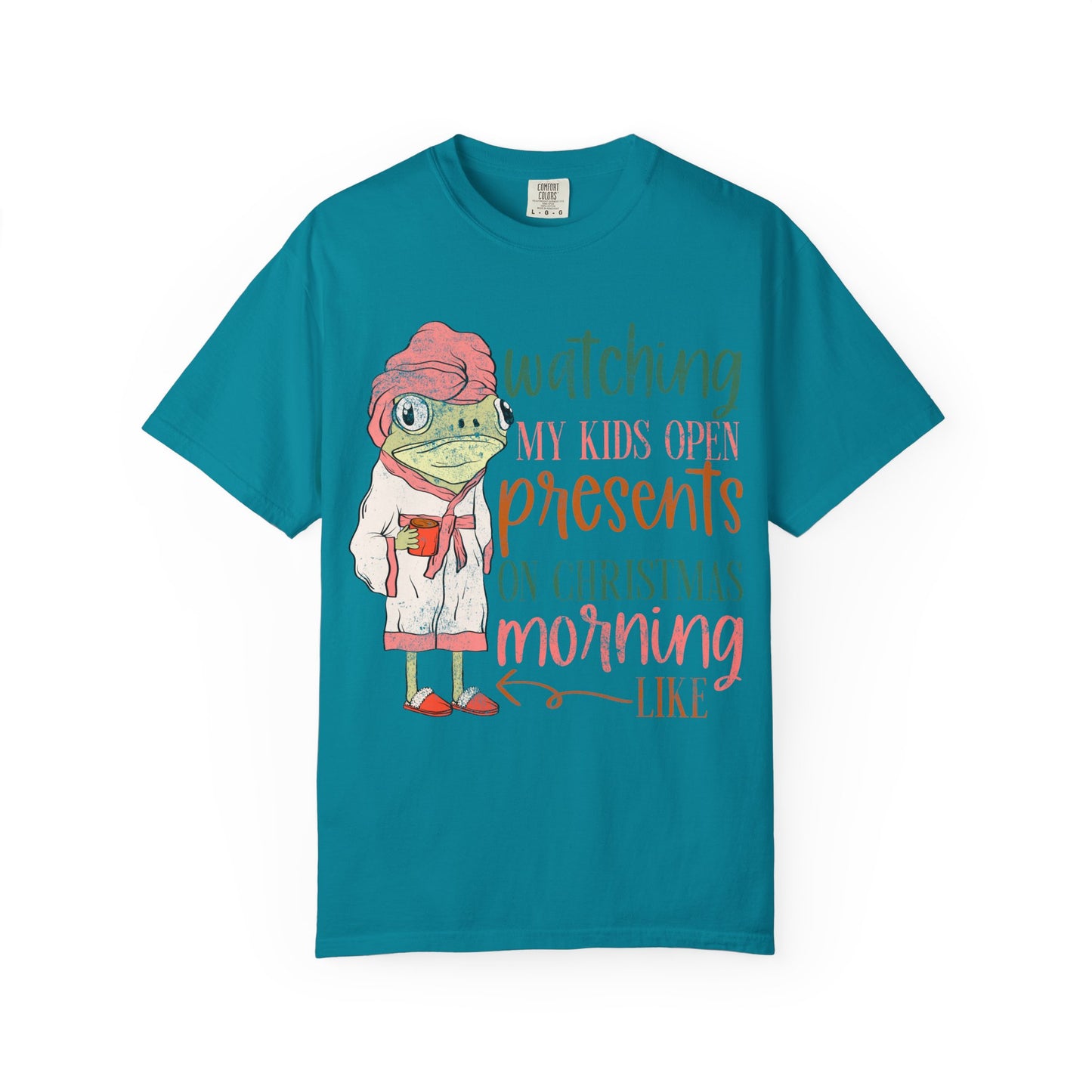 Watching My Kids Open Present On Christmas Morning Comfort Colors Tee