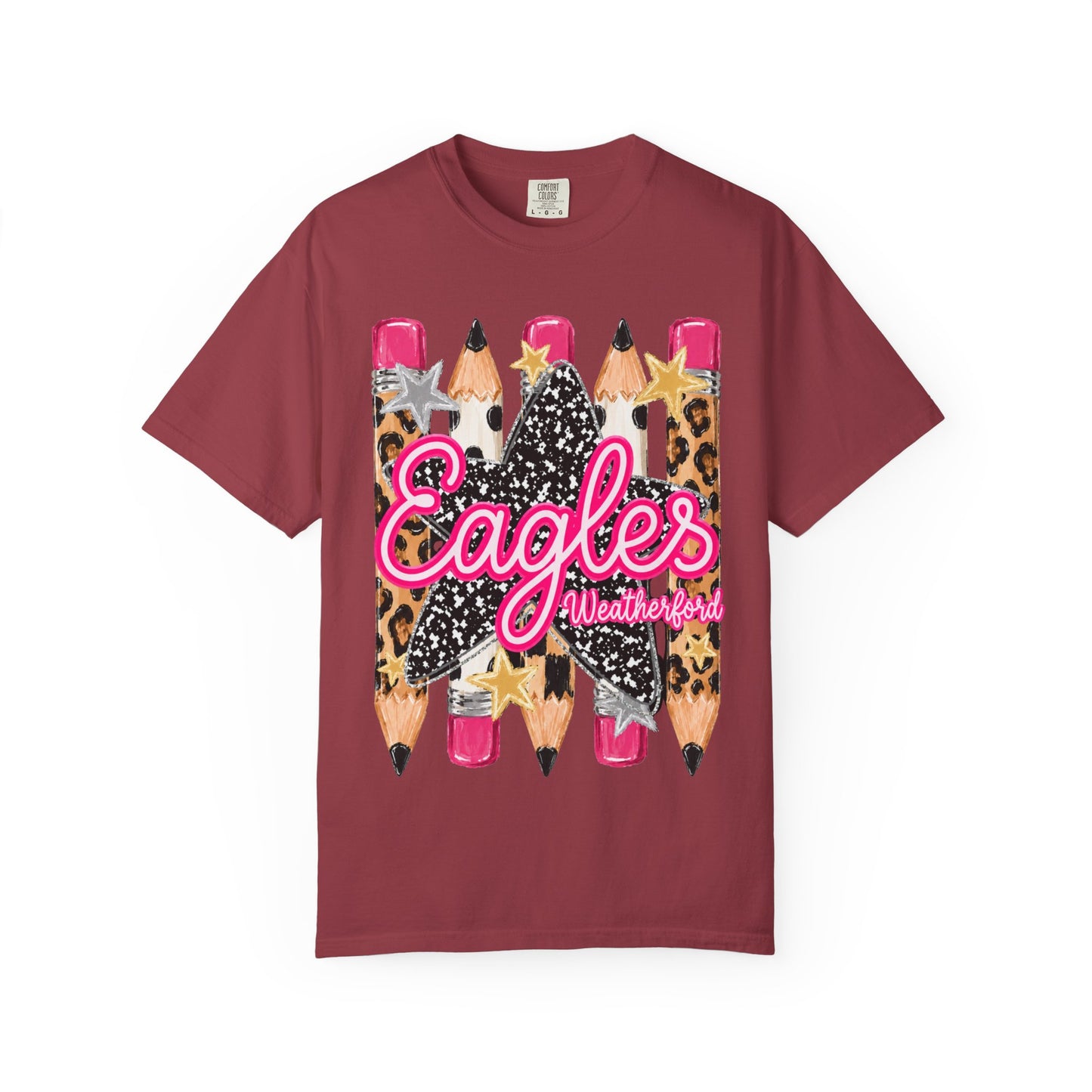 Weatherford Eagles Pencil Tee Comfort Colors